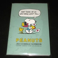 日本正版 Snoopy 史努比 2023年 A5 月間 手帳 記事簿 記事本 Schedule