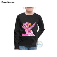 Children's T-Shirt Tops CUSTOM PAW PATROL SKYE Print Long Sleeve PREMIUM Material