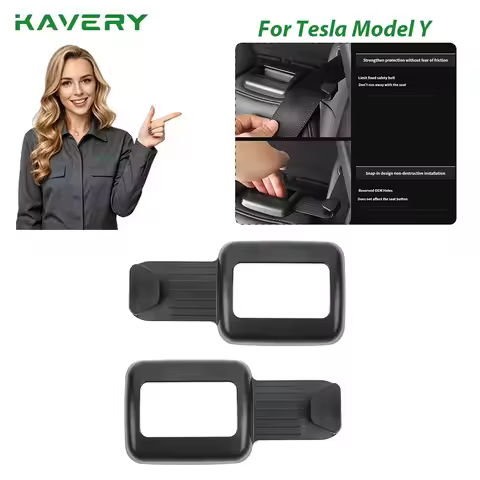 KAVERY For Tesla Model Y HW4.0 24 Rear Seat Safe Belt Guide Limiter Backseat Seatbelt Guide Holder M