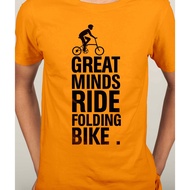 Folding Bike Foldies Brompton Tern Bicycle tern Mountain bike Short Sleeve cotton shirt Neck Men Fashion cotton T-shirt