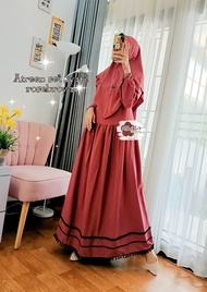 Gamis aireen set syari Athata by dzee  2024 / bahan ity crepe premium