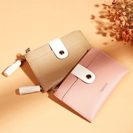 Women Korean Soft Leather Mini Wallet Coin Purse Foldable Cash Notes Debit Credit Card License Holde