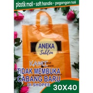 30X40 Screen Printed Plastic Handle Bag