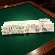 Shenyoushop 1/2/4Pcs Folding Double Mahjong Rack, 2 Player Mahjong Tile Rack, Mahjong Holder for Up 