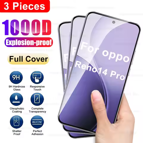 Reno14Pro Original Protect Glass 3Pcs For Oppo Reno14 Pro 5G Screen Tempered Glass OppoReno14 Reno 1