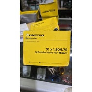 United inner tube 20 x 1.50-1.75 AV 32mm