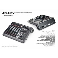 [✅Baru] Mixer Audio Ashley Milan 6 Original 6 Channel 4 Mic Line 2