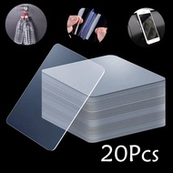 20 Pcs Double-Sided Transparent Adhesive Auxiliary Paste Strong Seamless Tile Hook Paste Utensil Bat