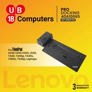 Lenovo 40A10065 Pro Docking for ThinkPad X240/ X250/ X260/ L540/ T440/ T440p/ T440s/ T460s/ T540p Laptops (Used)