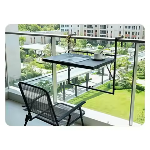 Folio balcony hanging table family railing balcony hanging table rust protection sun protection fold