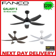 [ PROMO OFFER] Fanco Galaxy 5 DC 38/48/56 Inches Ceiling Fan With Remote Control and 24W 3 Tone LED Light |Free delivery