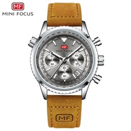 0463G Genuine Leather Watch Aviation Men's Watch Casual Multi-Function with Chronograph FOCUS Watch 