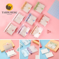 TARSURESG Rings Binder File Folder Mini 3-hole Creative Stationery Loose-leaf Refill