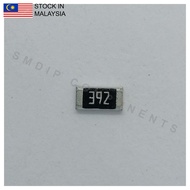 10PCS Taiwan-Grade 3.9k ±1%, 0603 SMD Resistor (392)