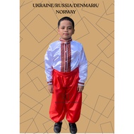 KASUOTANG PINOY UN KIDS COSTUME FOR BOYS-DENMARK/UKRAINE/RUSSIA/NORWAY