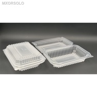 [readystock]♨Medium PP Lunch Box [ 100pcs± ] ABBAware - Disposable Plastic Food Box - ABBA ware - Rice Box