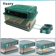[fixory] Automatic Egg Incubator Adjustable Egg Tray Detachable LED Display Egg Candler Tester Chick