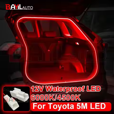 5M LED Car Trunk Light For Toyota RAV4 VENZA BZ4X Corolla Cross Other Interior Atmosphere Neon Lamp
