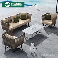 Rattan Chair Rattan Table and Chair Nordic Leisure Furniture Furniture Table and Chair Balcony Outdo