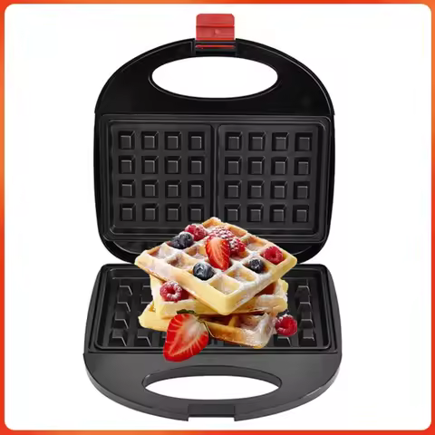 750W Nonstick Multibaker with Indicator Lights Cake Maker with Cool Touch Handle Breakfast Maker for