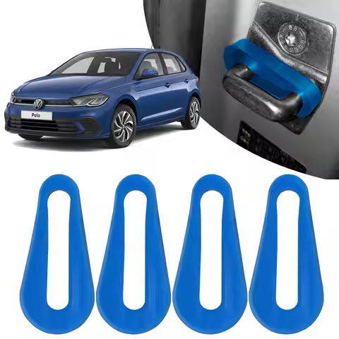 Blue For VW Polo 86C 6N 6N2 6KV 6Q 9N 9N3 6R 6C 61 AW BZ GTI Car Door Lock Buffer Damping Shock Abso