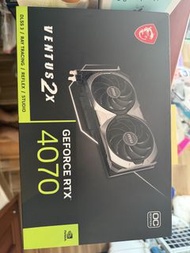 MSI VENTUS 2X GeForce RTX 4070 顯示卡