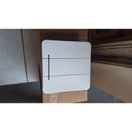 3 gang 2-way hager white light switch