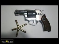 晶予玩具槍~SHERIFF M36全金屬Dan Wesson 2.5吋款左輪槍CO2動力版復古黑色手槍(6MM BB槍全