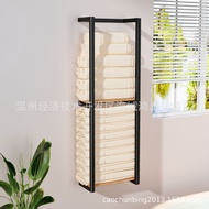 Stainless Steel Towel Rack Black Towel Rack Household Functional Rack Kitchen Wall-Mounted Bathroom 