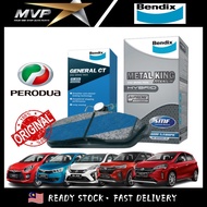 Original BENDIX Front Brake Pad - Perodua Myvi Alza Axia Bezza Ativa Aruz Viva Kenari Kelisa Kancil 