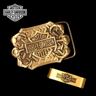 หัวเข็มขัดฮาร์เลย์ เดวิดสัน Harley Davidson Buckle แถมฟรีห่วงทองเหลือง