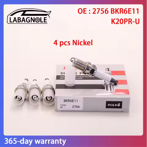 OE Quality 2756 BKR6E 96130723 FR7DC+ Spark Plug Nickel For HYUNDAI ACCENT KIA MAZDA CHEVROLET SUZUK