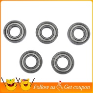6002Z 15 x 32 x 9 mm shielded metal ball bearings 5 pcs, Silver