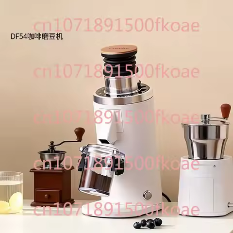 Df54 Home Coffee Electric Grinder - Soe Flat Burr, Single-dose, Freshly Ground for Espresso and Pour