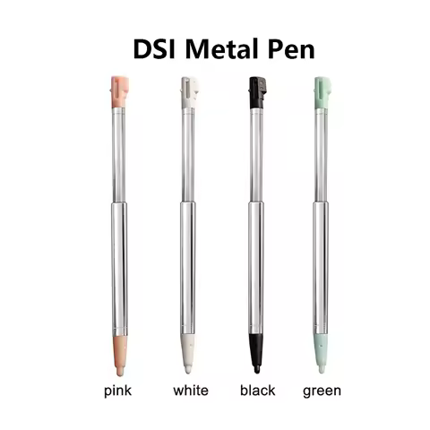 2 Pcs DSi Metal Stylus Pen, Retractable Replacement Stylus Compatible with Nintendo DSi, 4in1 Combo 