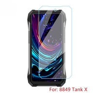 Clear 9H Tempered Glass Screen Protector For Unihert 8849 Tank X Full Cover Protective Front Film fo