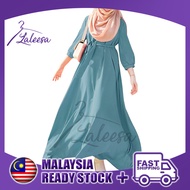LALEESA LD244246 DRESS ABEERA Belted Side Pockets Dress Muslimah Dress Women Dress Abaya Muslimah Plus Size Baju Raya 2024