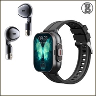 D8 Smart Watch Bluetooth Earphone 2 in 1 Full Touch Screen Call Smartwatch Heart Rate Blood Pressure