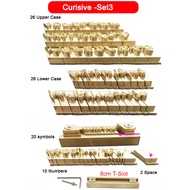 84Pcs Alphabet Letter Set T Type Flexible Hot Foil Stamping Letter,CNC Engraving Mold,RCIDOS Customi