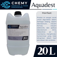 Aquadest 20 Liter - Aquadest Distilled Water - Pure Water Air Suling