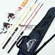 2 FULL SET ALAT PANCING JORAN SAMBUNG 120-150 CM TAS SHIMANO REEL 5BB