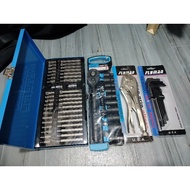 Bundlle set 40pcs allen bet sit 12pcs socket set vise grip allen standard