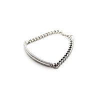 [World Accessory Carmelo] Chain Bracelet Plate Silver 925 Female Good Vibration