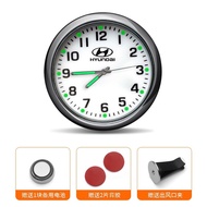 Car Mini Clock Quartz Clock Luminous Auto Ornament For Hyundai I10 I20 I30 IX20 IX35 Santafe Solaris