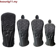 KSOUNLG11 Golf Headcover, PU Leather Waterproof Golf Wood Cover, Protective Cover Hybrid 2 Color Dus
