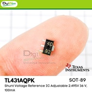 TL431AQPK TL431 Adjustable Shunt Regulator 36V 100mA SMD SOT89