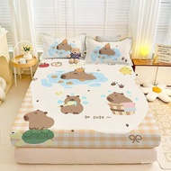 Kapibara Bed Bag Cartoon Sheet Bedspread Cover Elastic Band Fully Surrounded Double Customized With 