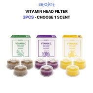 [ATOJET] Vitamin Shower Head Filter 3pcs | 3 Scent Options | 1st 2nd 3rd Gen Compatible