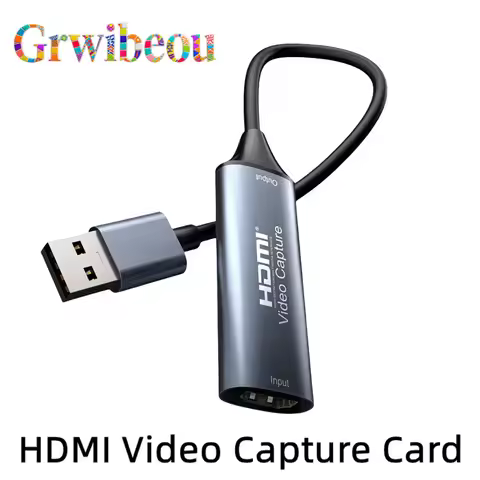 NEW HDMI Video Capture Card 4K 30Hz HDMI to USB 3.0 USB 2.0 USB-C Video Grabber Box For Macbook PC G