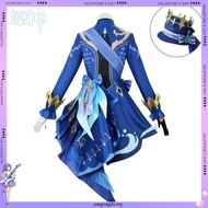 Woikmoe Furina Cosplay Costume Furina Cosplay Outfit Uniform Dress Full Set Halloween Women Costume 